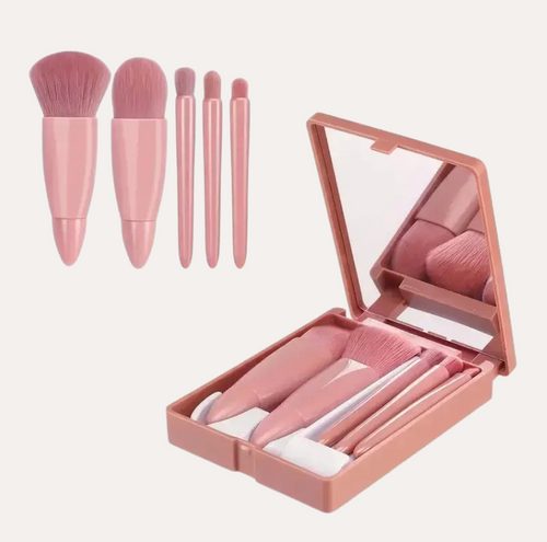 Coffret voyage 5 pinceaux + miroir